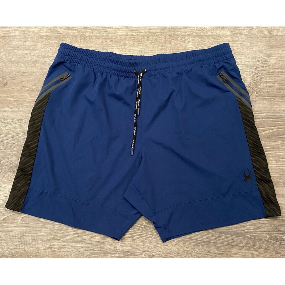 Spyder Men's‎ Shorts XXL Active Zipper Pockets Blue